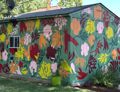 painted shed